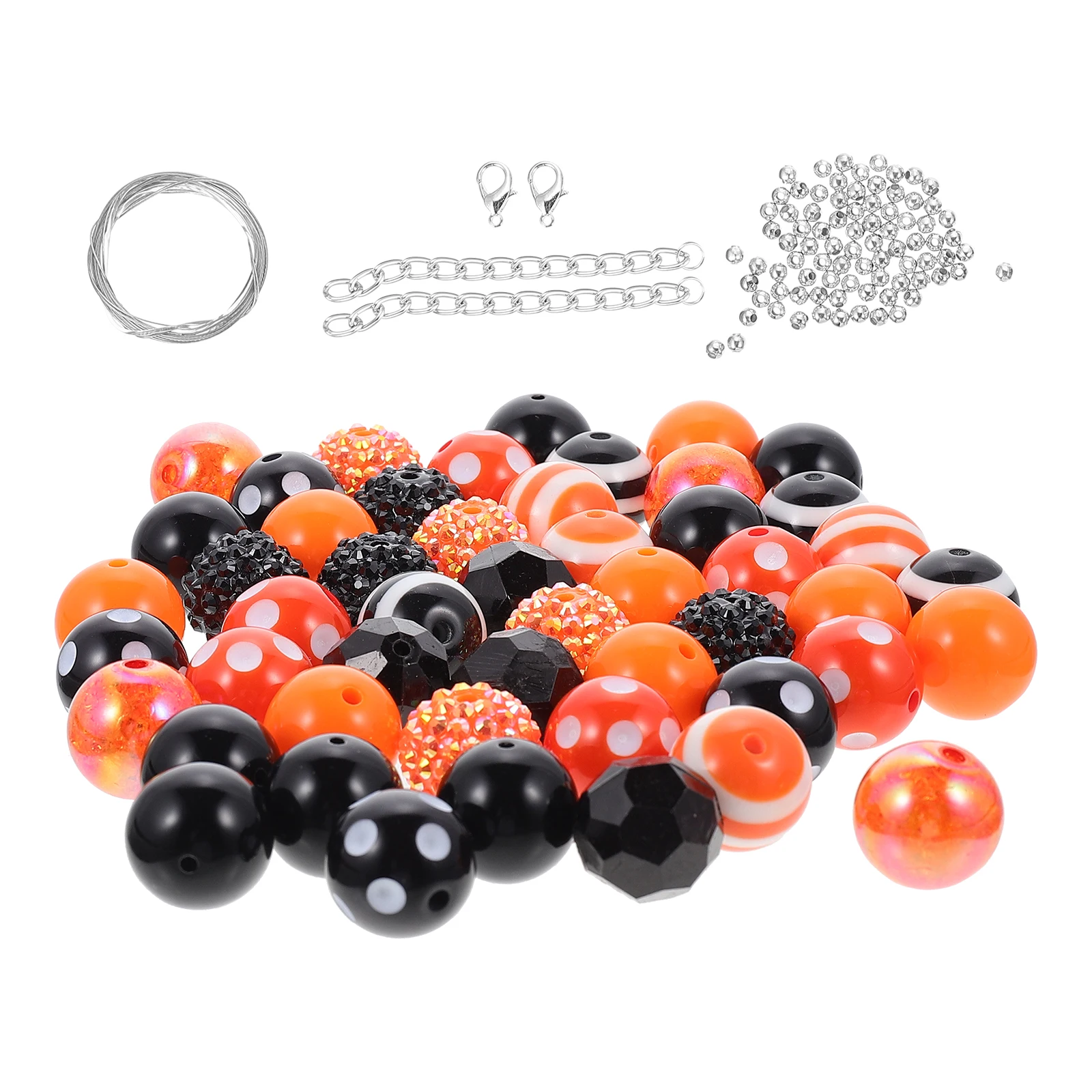 

1 set Acrylic Beads Kit DIY Jewelry Making Supplies Halloween Necklace Crafts Earrings Pendant Safe Durable Friendly Material