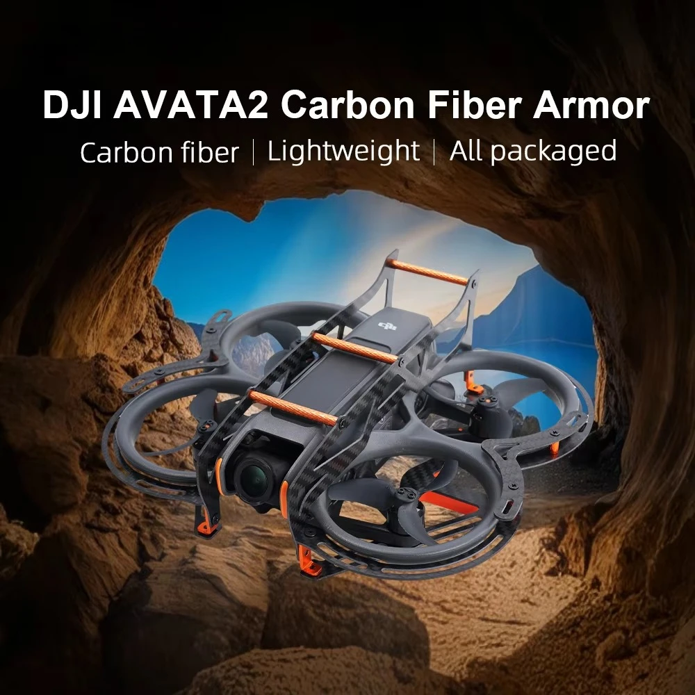 

Carbon Fiber Armor Frame for DJI Avata 2 Full Protection Anti-Collision Guard Cover Plate Reinforcement Shield Impact Resistant