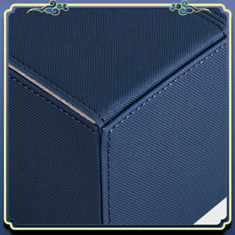 

Portable 2X Ultra 200+Cards Deck Box PU Leather Board Games Cards Deck Case For Magicalalal The Cards MGT/Gathering Games,Blue