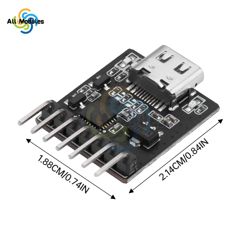 USB to UART/RS232/RS485 Serial Port Burning Downloader Module CH910F Driver For ESP32 TYPE-C