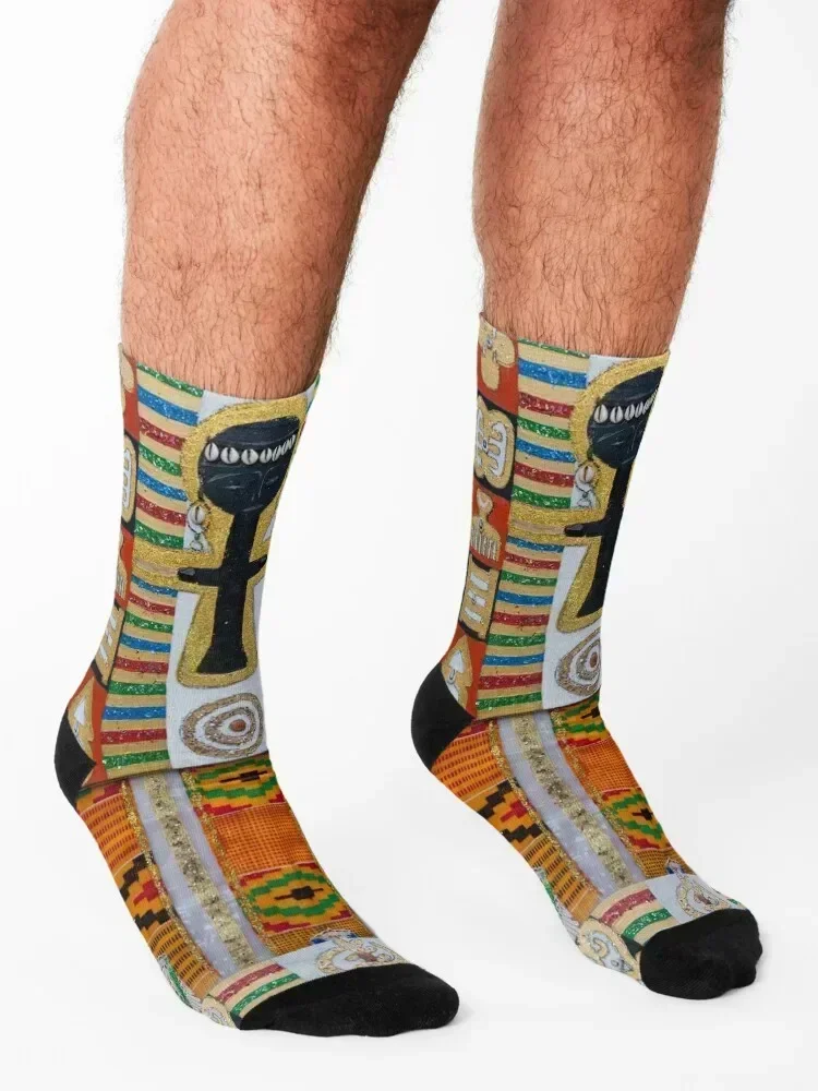Powerful Asante Blessings Socks funny gifts retro floral shoes Socks Girl Men's