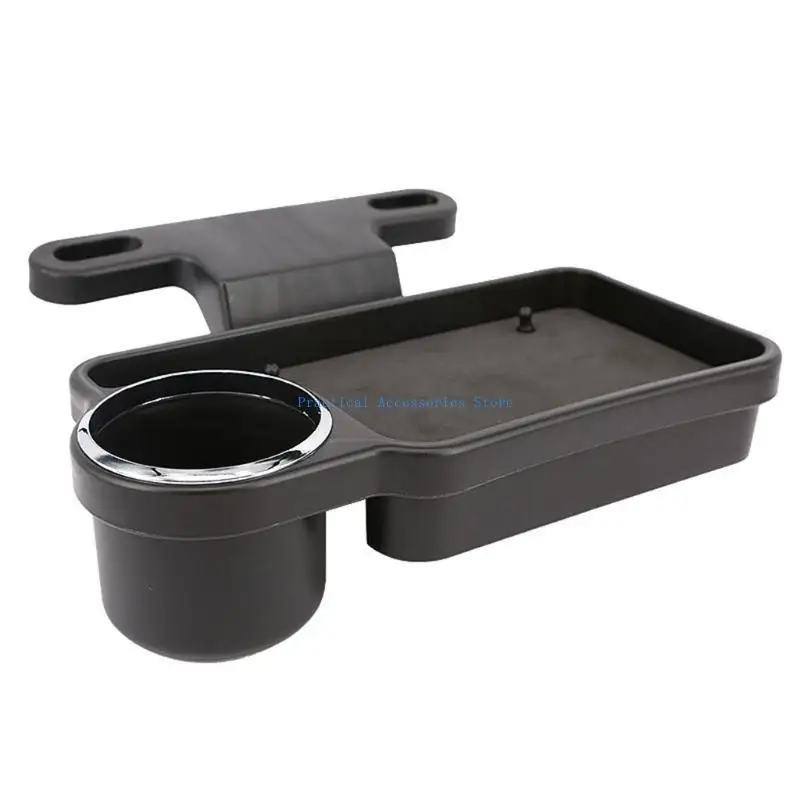 

U75E Universal Car Back for seat Foldable Black Cup Holders Portable Rear for Seat Table Tray
