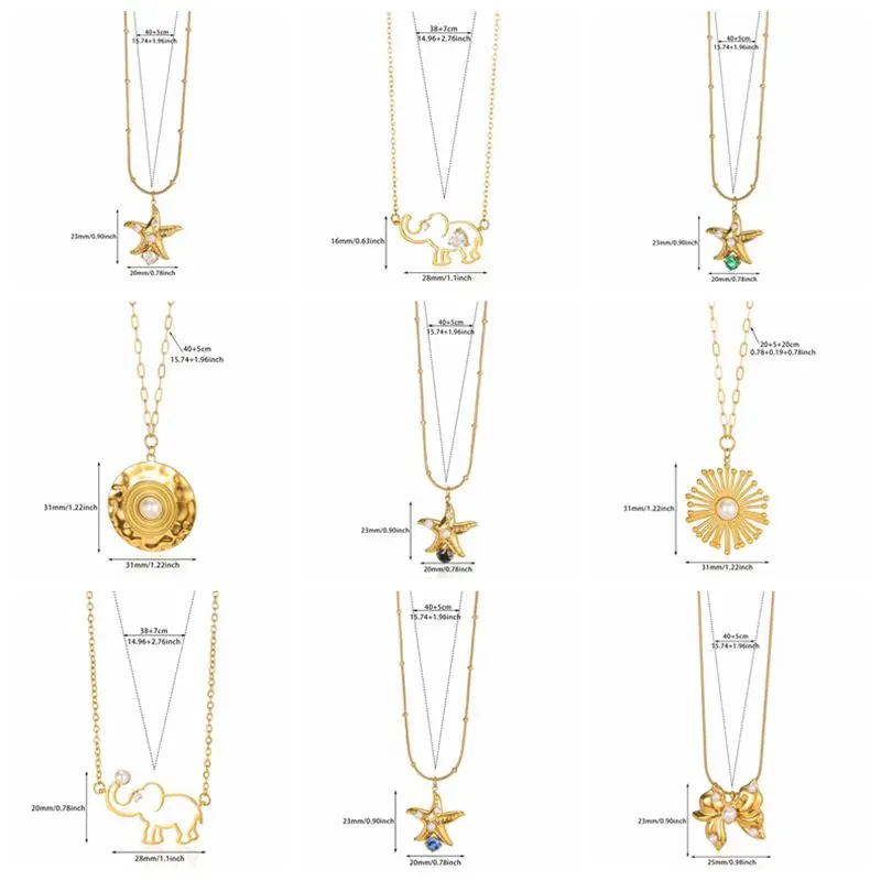 XIYANIKE 316L Stainless Steel Light Luxury Pentagram Zircon Pearl Pendant for Women's Jewelry Non fading Jewelry 2026 Free Gift