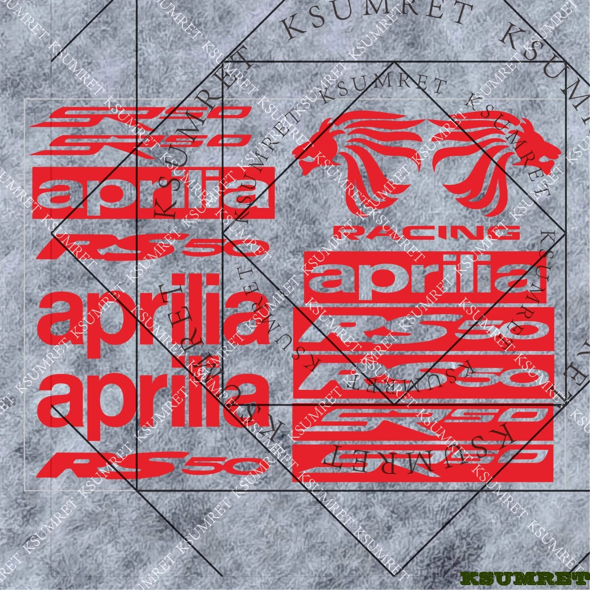 Adesivi per Aprilia Sr50, Sticker per Moto e Decalcomanie per Casco