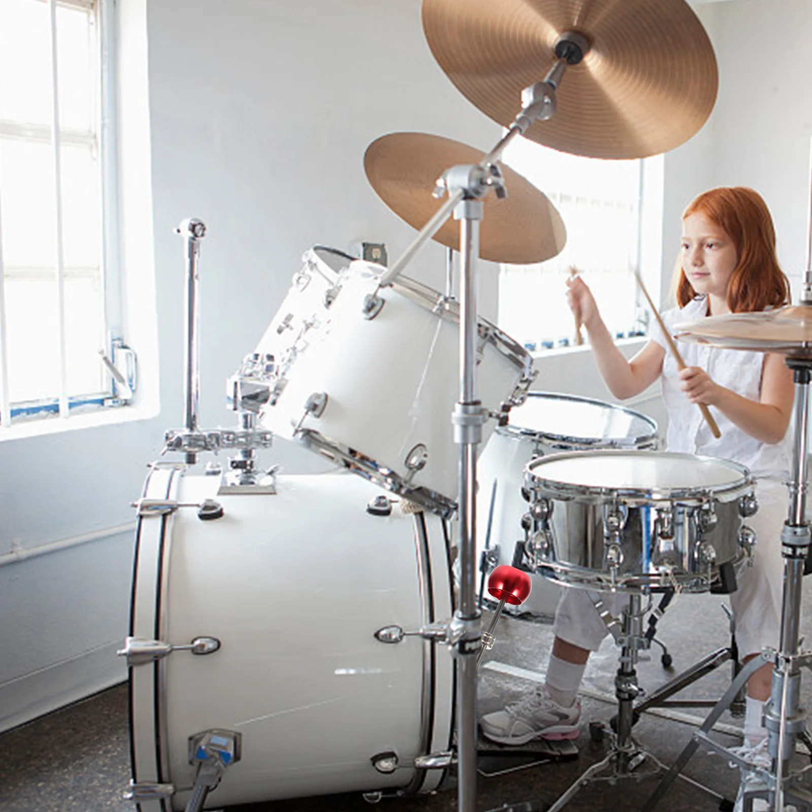 

Drum Set Aluminum Alloy Hammer Head The Ergonomic Metal Pedal Beater Replacement