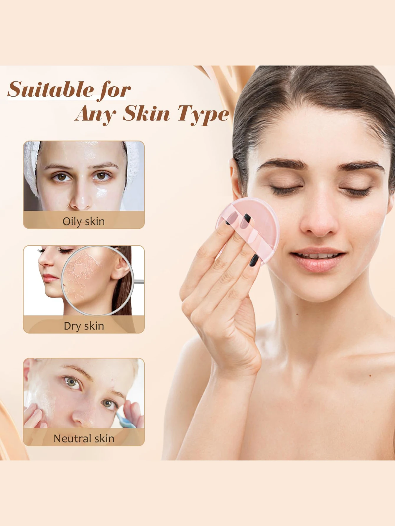 Éponge bouffante de poudre de Gel de Silicone souple, 1 pièce, pour fond de teint cosmétique pour le visage, crème Bb, sans poudre, outil de maquillage