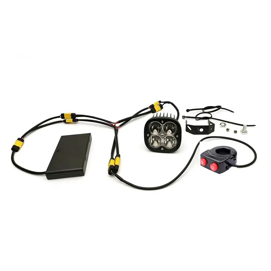 Tech China 4 LED 40W Motorcycle Spotlight RGB Light E-bike Led Lights Kit