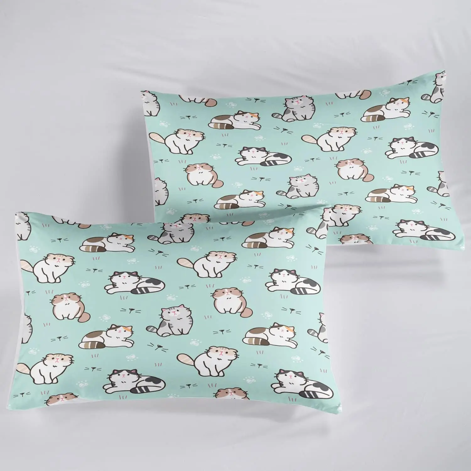 Cartoon Cat Duvet Cover for Girls Boys Children Pet Cats Bedding Set Cute Kitten Room Decor Colorful Bedspread Cover Bedding
