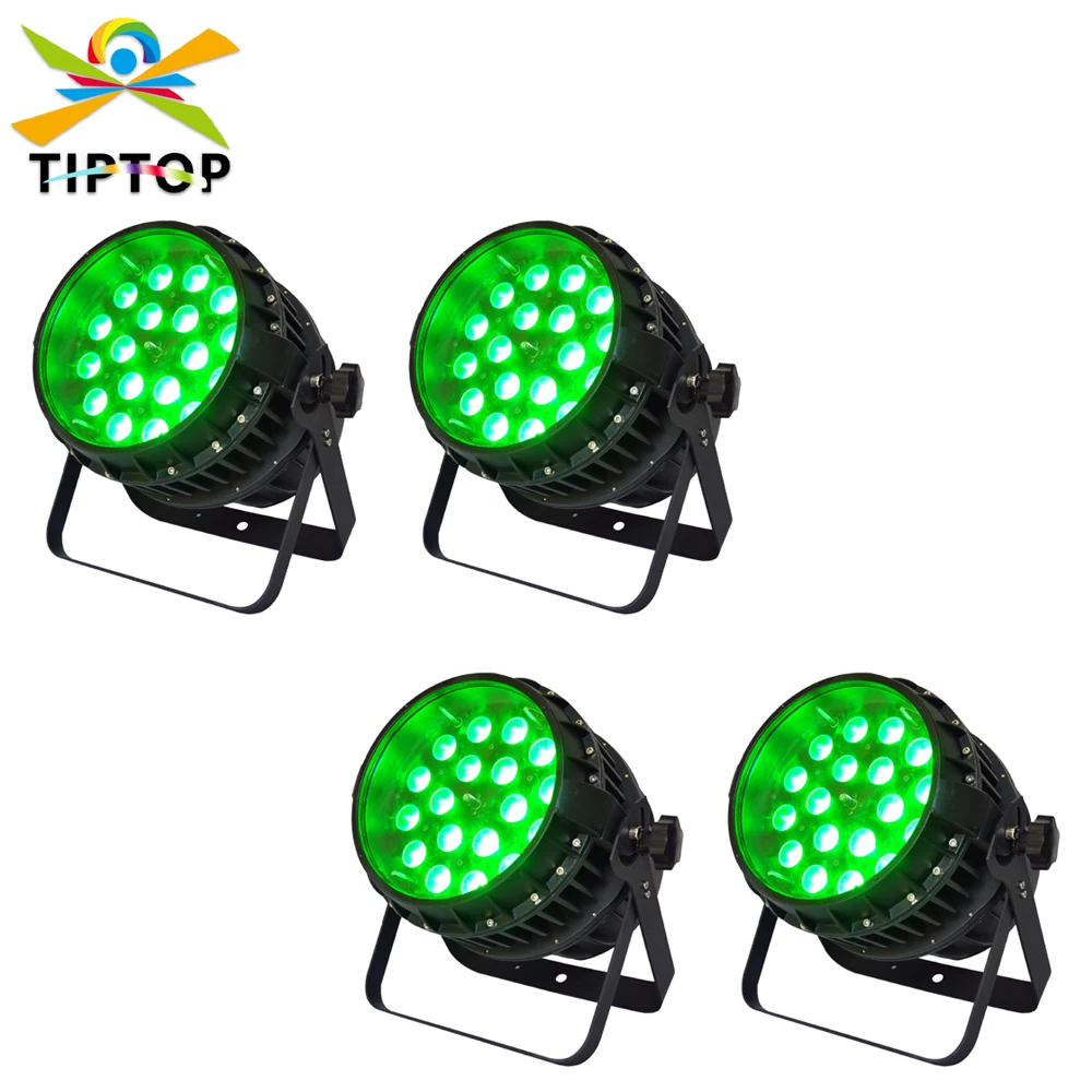 

Freeshipping 4 Pack 18x18W RGBWA UV Led Par Light Waterproof IP65 Indoor Outdoor Using 6IN1 Tyanshine Led Chip Zoom Function