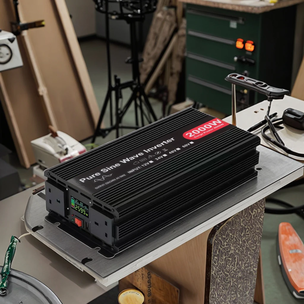 

Wholesale 2000W Inverter 12V/24V Volts DC 220V/110V Volts AC Inverter Pure Sine Wave USB Port Portable Car Inverter