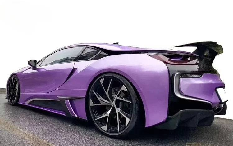 Carnards I8 Front Spliter Body Kit Forged Carbon/Carbon Fiber Top Design with New Bumper and Clips Included for  I8