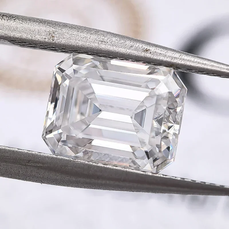 Highest Grade Super White Emerald Cut Moissanite D Color VVS1 Top Charms Jewel Making Materials With GRA Certificate