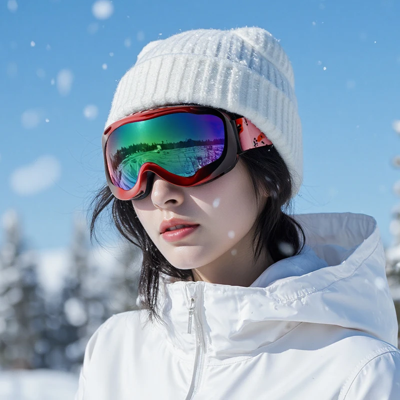 

Professional Ski Glasses, Double-Sided Anti-Fog Lenses, Medium-Size, Goggles for Teenagers and Adults