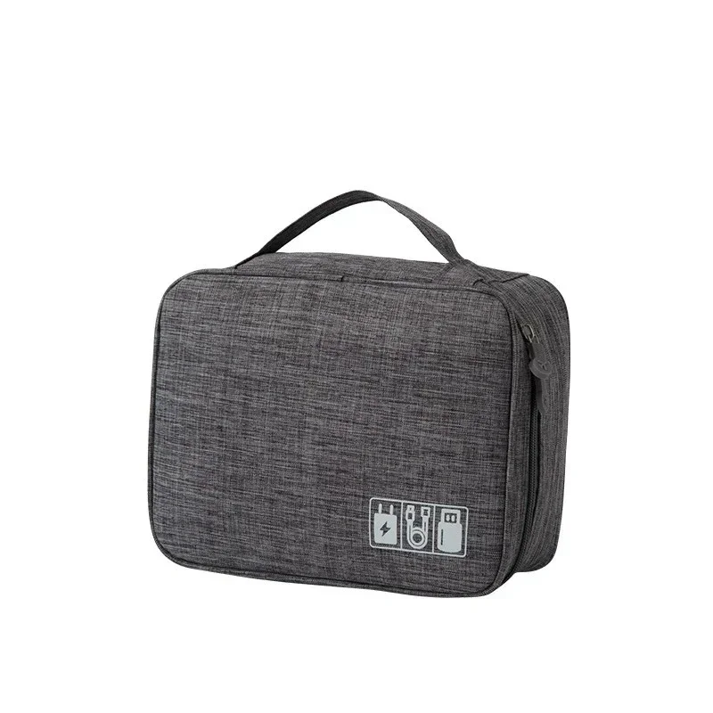 Travel Electronic Storage Bag Multifunctional Layered Organizer for Headphones Cables Chargers Hard Drives and Other Gadgets