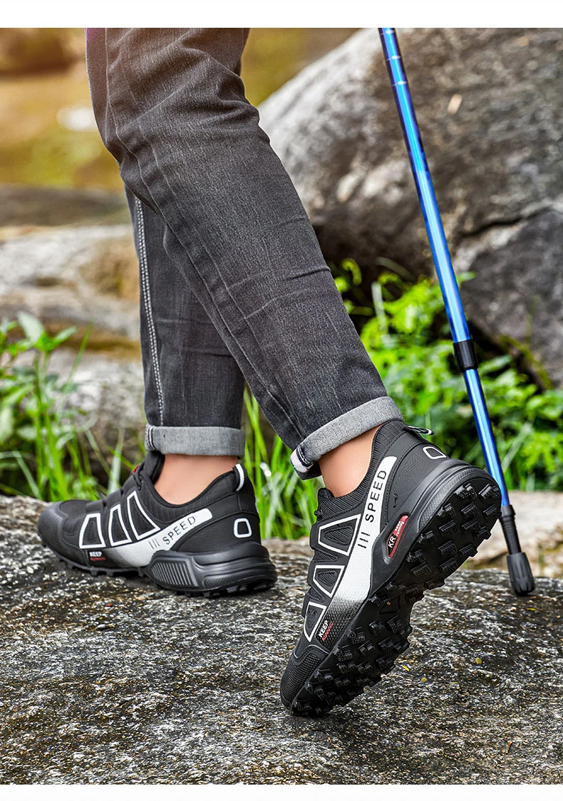 Wasserdichte Wanderschuhe für Herren, Outdoor-Trainer, Schnür-Kletterschuhe, Damen-Trekking-Sneaker, rutschfeste taktische Sneaker für die Jagd – Detail 12