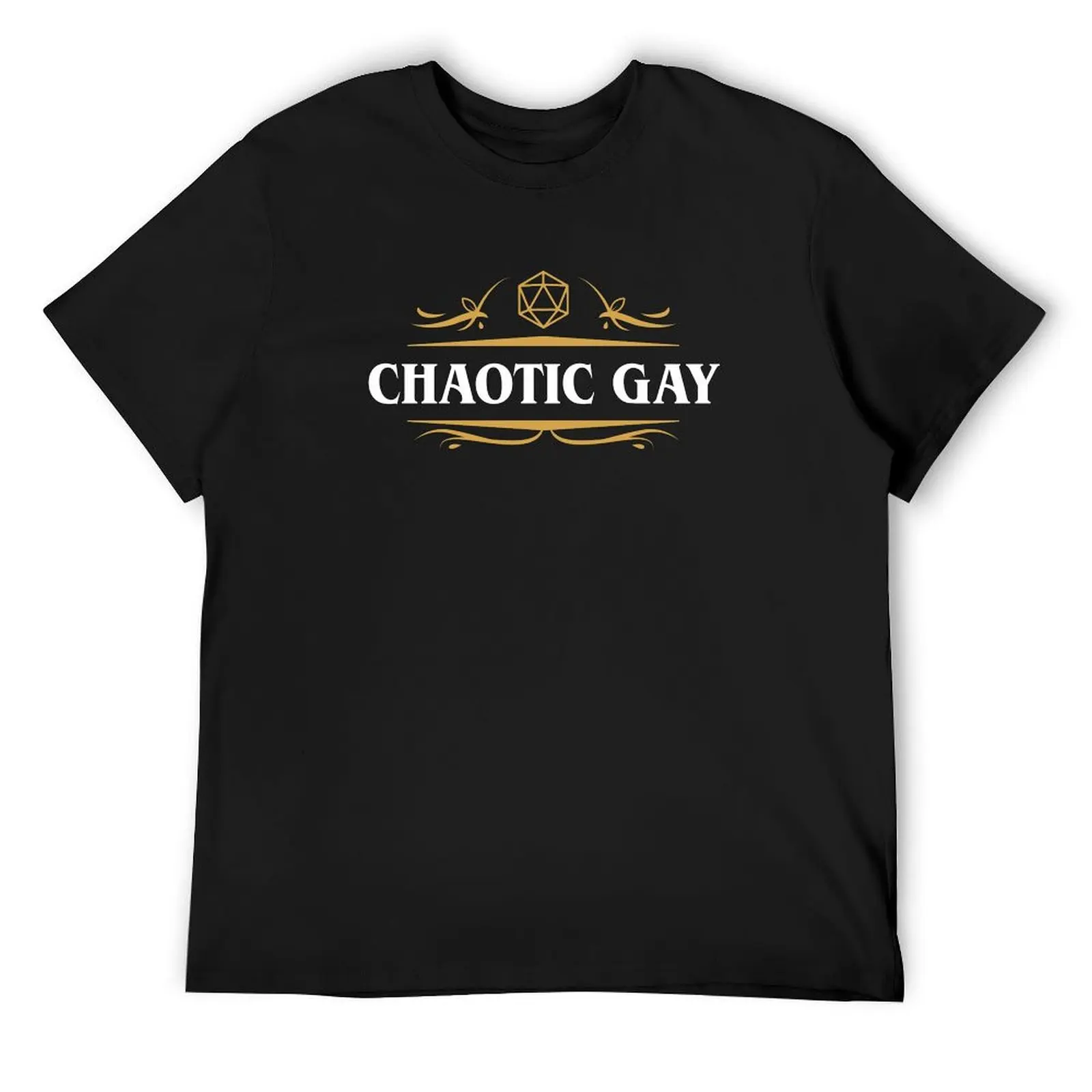 

Chaotic Gay Alignment Tabletop RPG Gaming T-Shirt kawaii clothes oversizeds quick drying luxury clothes men