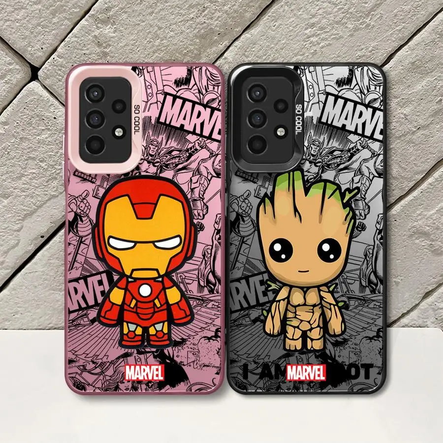 Marvel Deadpool Groot Phone Case for Galaxy A15 A52 A72 4G 5G A25 A52s A53 A54 A55 A73 5G A51 4G bag