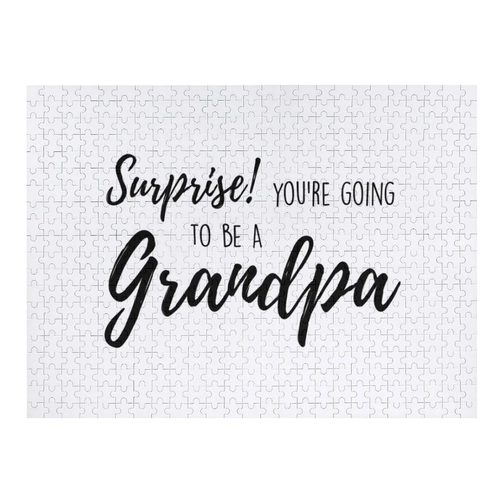 

Surprise! You're going to be a grandpa Jigsaw Puzzle With Personalized Photo Jigsaw Pieces Adults Jigsaw For Kids Puzzle