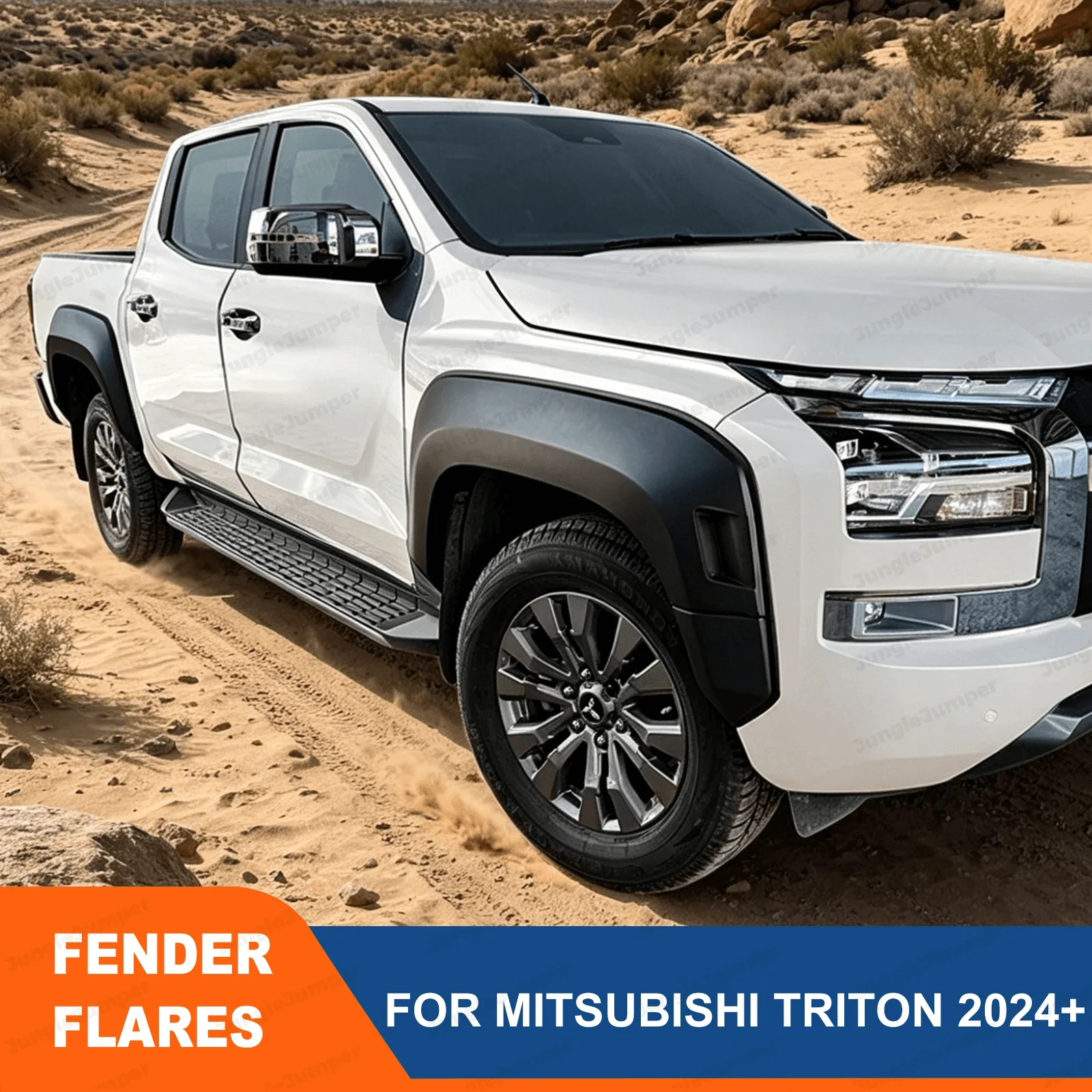 

Fender Flares Cover Wheel Arch For Mitsubishi Triton L200 MV 2024-2026 Mudguards Double Cab Off-road Extension Car Accessories