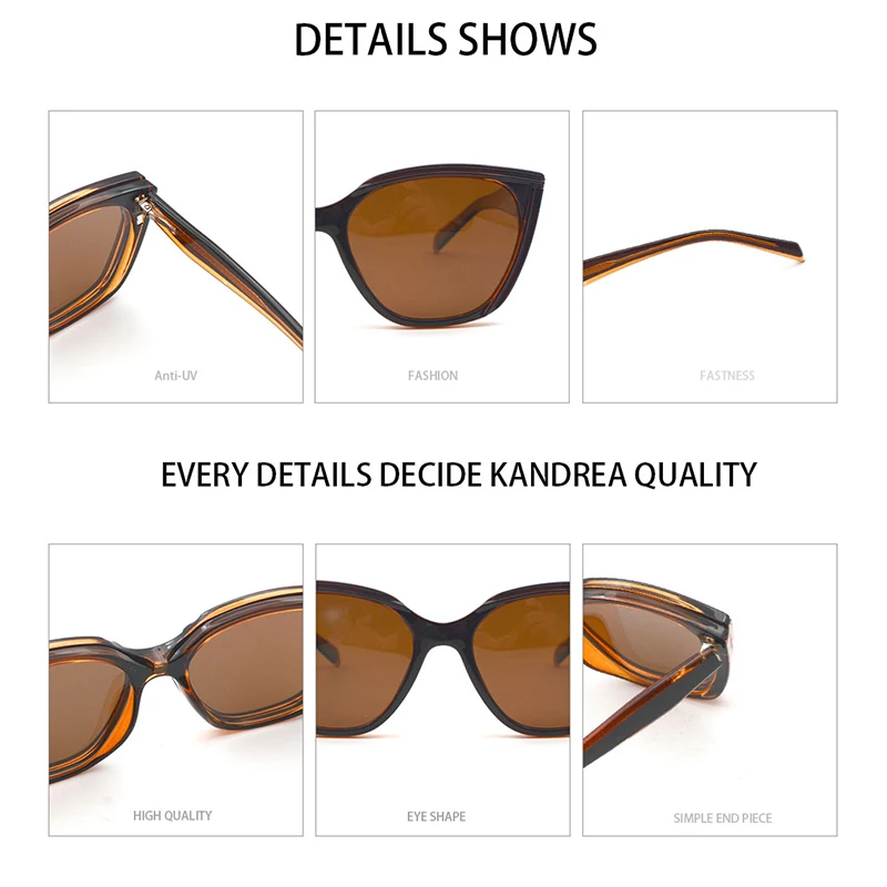KANDREA Trendy Black Tortoise Cat Eye Glasses Women Luxury Designer Magnetic Suction Sunglasses Clip On Optical Frame H817