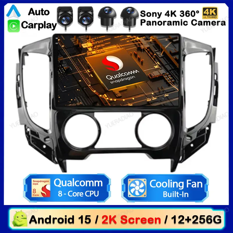 

Android 15 Carplay Auto для Mitsubishi Pajero Sport 3 L200 5 Triton 3 2015 2016 2017-2019 Автомобильный радиоприемник GPS NAVI Мультимедийный плеер