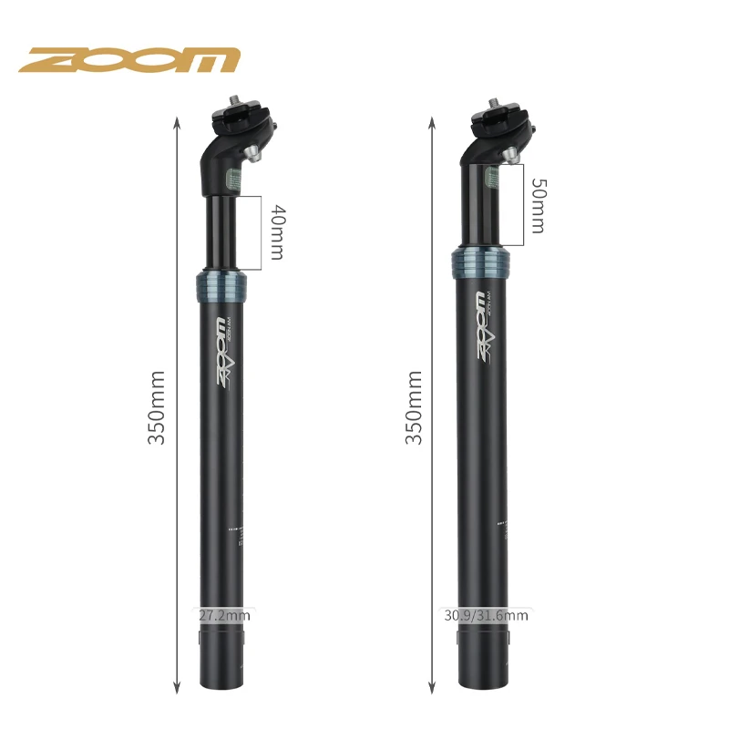 ZOOM Mountain Bicycle Suspension Seatpost Shock Absorber 27.2/31.6/28.6/30.4/30.8/33.9mm MTB Bike Damping Seat Post