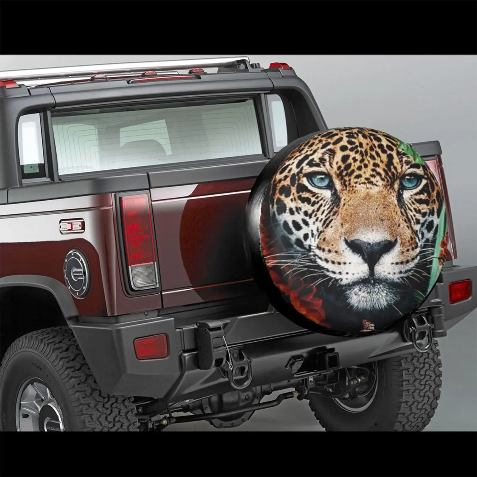 3D Lion Animal Spare Tire Cover Waterproof Dustproof Sun Wheel Tire Cover For , Trailer,  SUV Vehicle Anime Tire Cover