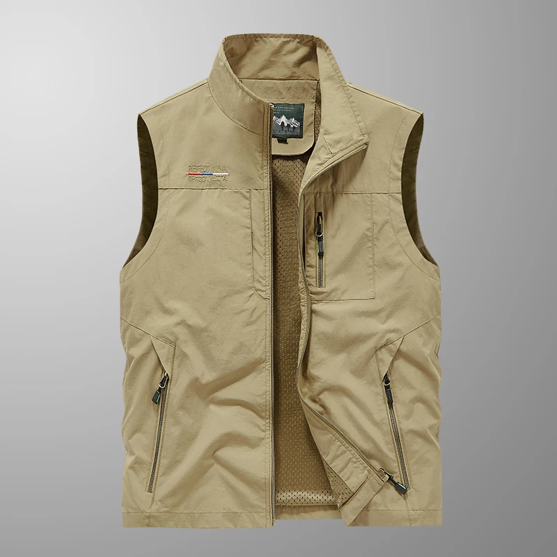 Chaqueta de talla grande, abrigo de cintura, chaleco de verano para hombre, Parka militar táctica, ropa de trabajo de talla grande para hombre, chalecos de caza, M-5XL de pesca