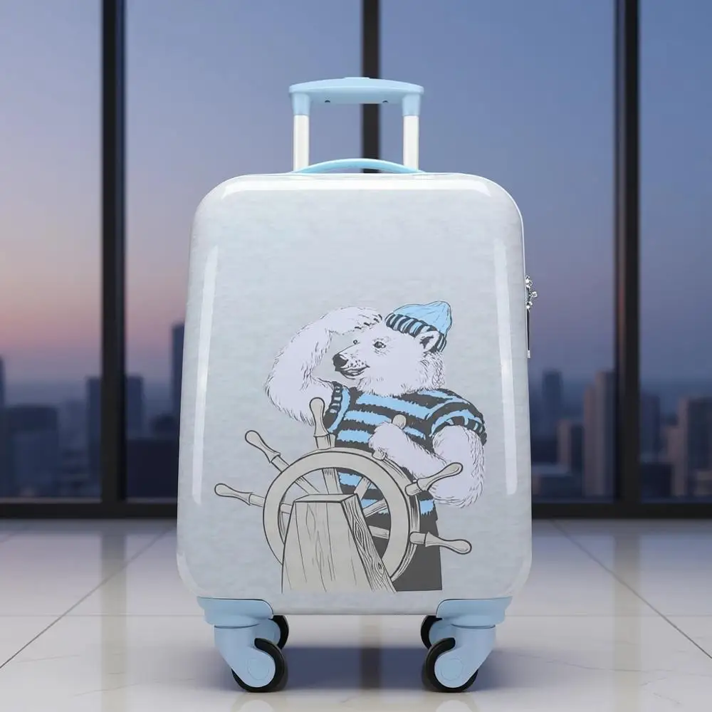 

18 Rolling Hardside Carry-On Suitcase with Wheels for Air Travel (Polar Voyage)