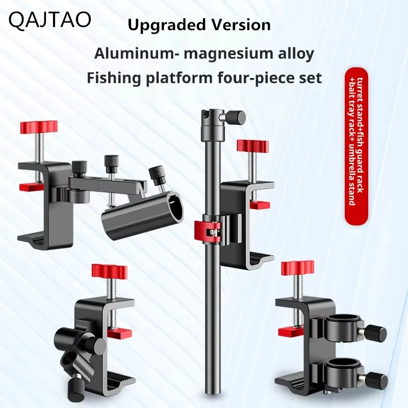 Upgraded Fishing Platform Accessories Rod Holder Rack Fish Basket Rack Bait Tray Rack Fishing Umbrella Rack Fishing Supplies
