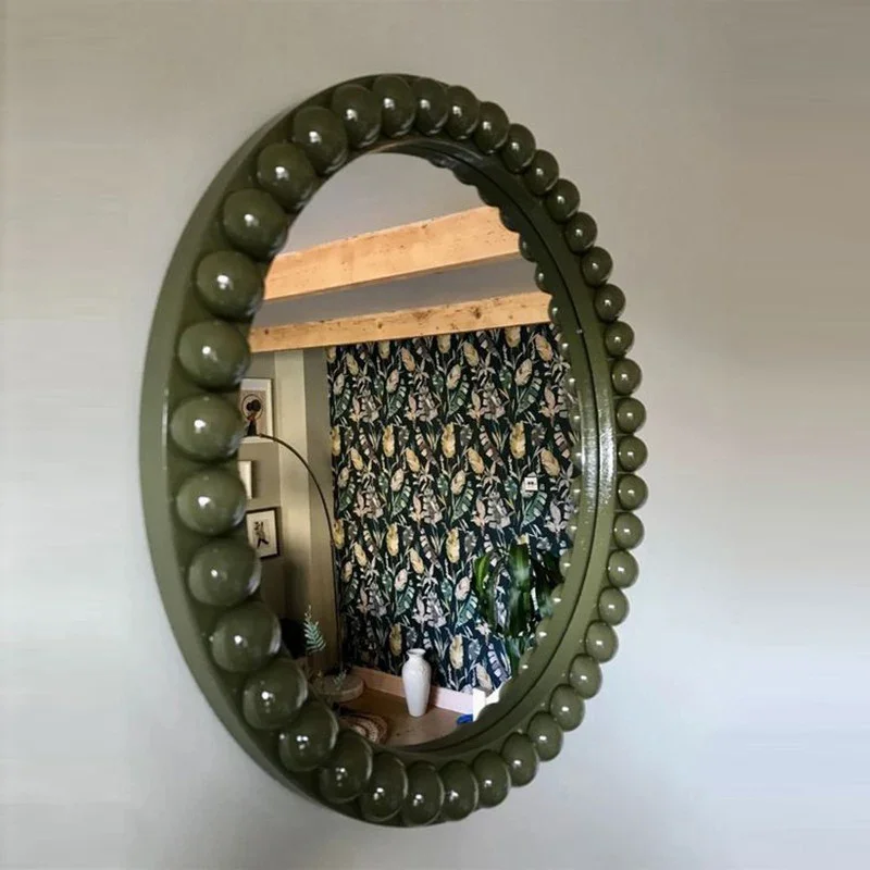 Portable Cosmetics Mirror Wall Vintage Art Star Twisted Wonderland Mirror Nordic Aesthetic Funky Spiegels Living Room Decoration