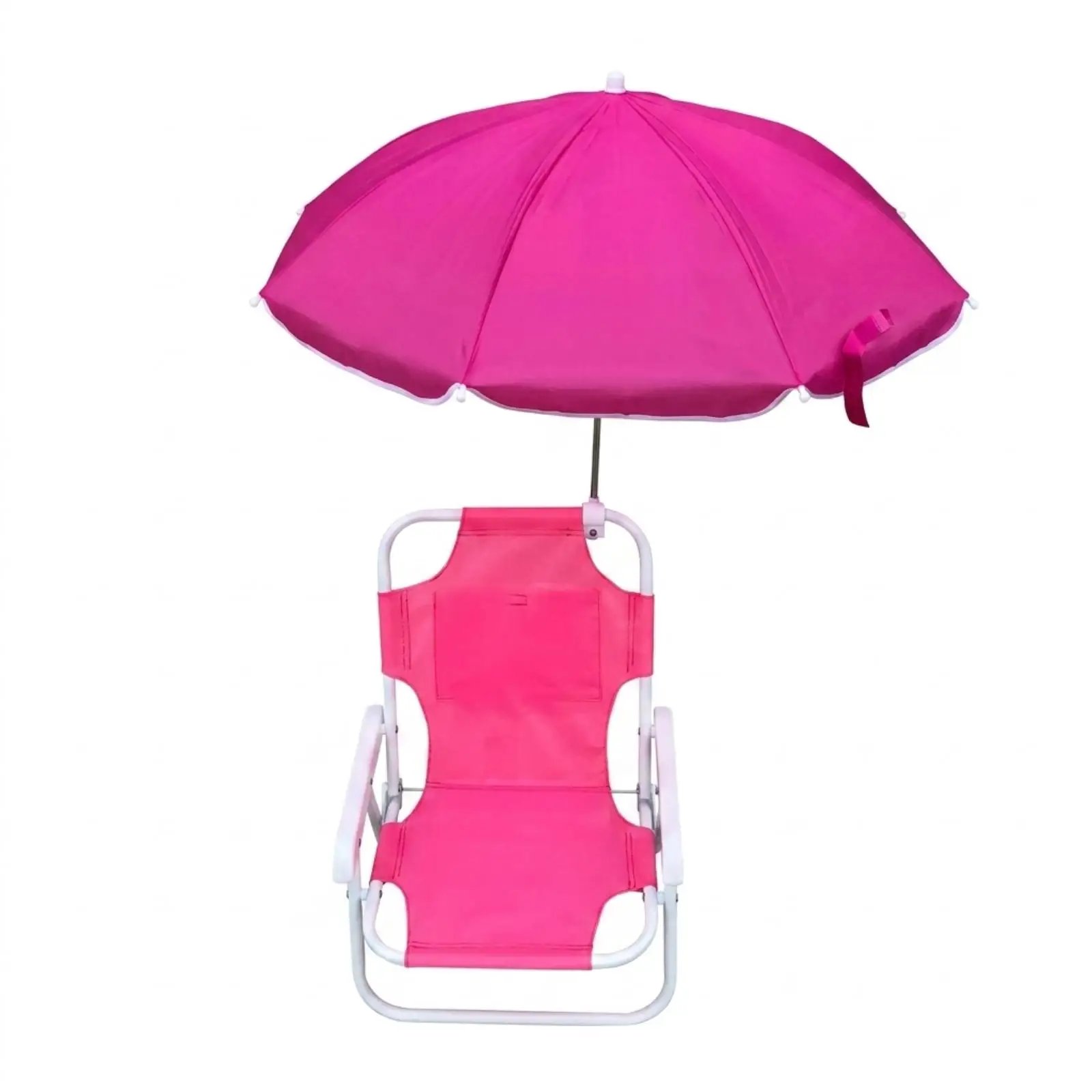Children's beach chair with parasol, steel frame, leisure furniture, easy to