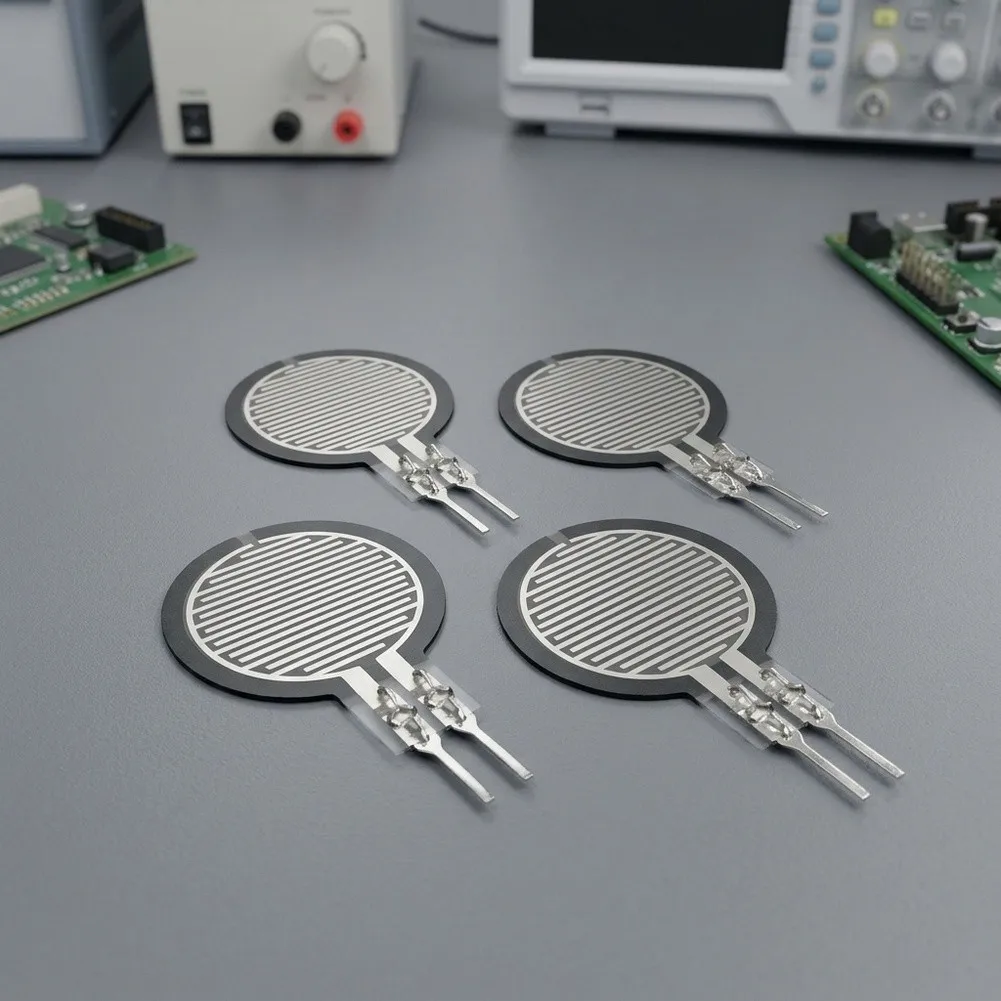 4pcs FSR402 Short Tail Resistive Thin Film Pressure Sensor 0.3mm Flexible Force Sensing Module For Robotics Smart Insole DIY