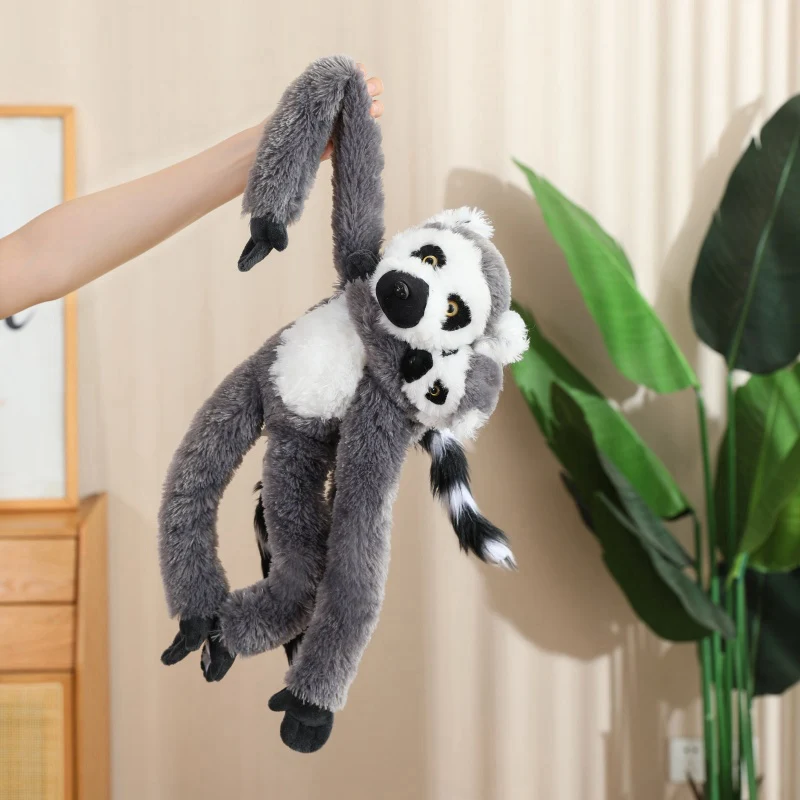 50/70CM Schöne Lange Arm Affe Suspension Plüsch Spielzeug Kreative Simulation Ausgesetzt Faultier Orang-utan Lemur Plushie Kissen puppe – Detail 10