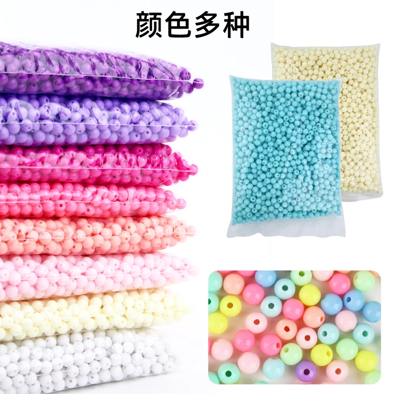 

3mm-12mm Candy Color Acrylic Round Beads Loose Balls Spacer beads Handmade DIY Bracelet Necklace Earrings