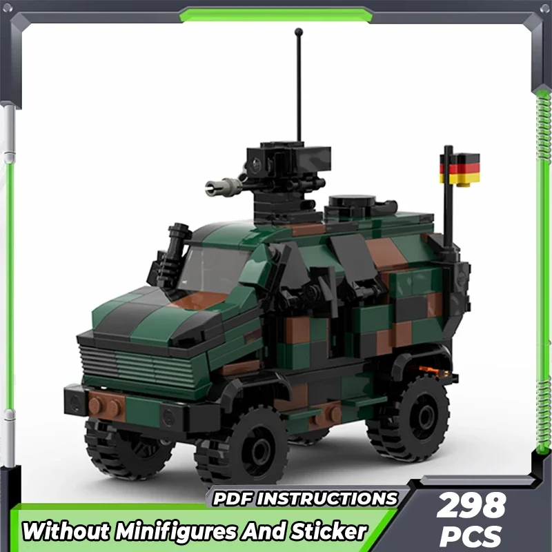 Moc Building Bricks Military Model German Army Armored Car Technology Modular Blocks Gifts Toys For Children DIY Sets Assembly