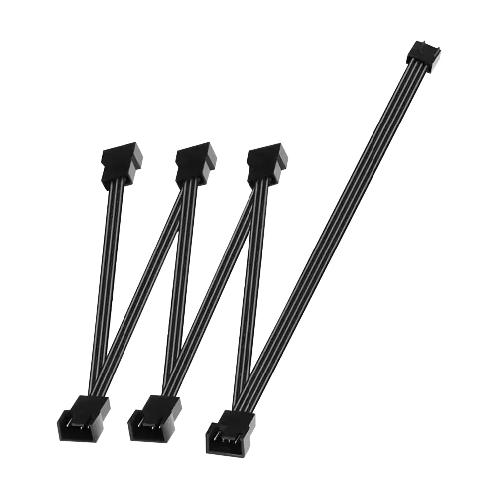 4 Pin PWM Fan Power Extension Cable 4 Pin PWM Female To 3/4 Pin PWM Male Adapter Multi Splitter for 4 Pin 3 Pin Case