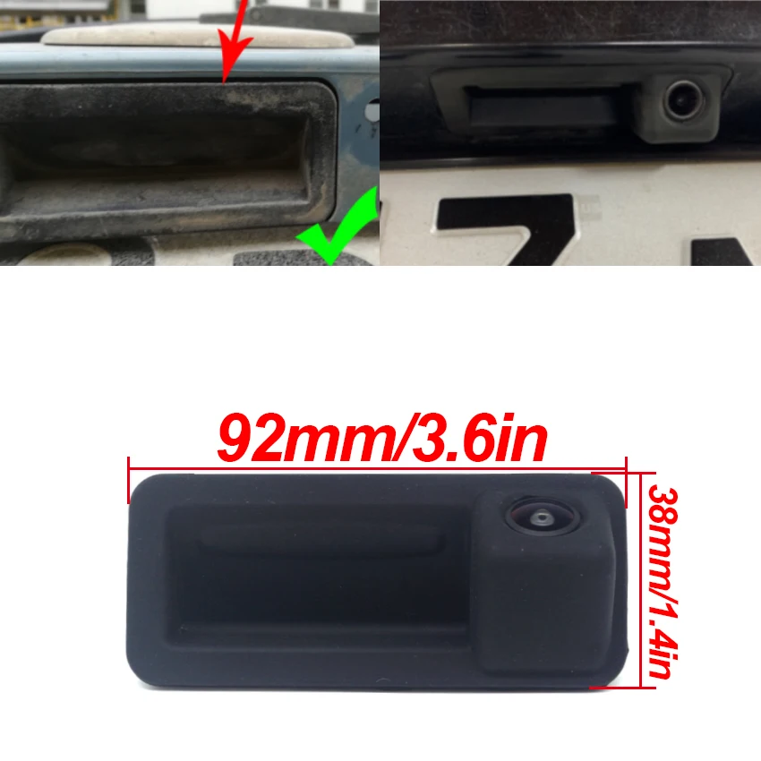 Car Trunk Handle Camera Rear View Waterproof High quality HD CCD Camera For Ford Mondeo Fiesta S-Max Focus 2C 3C