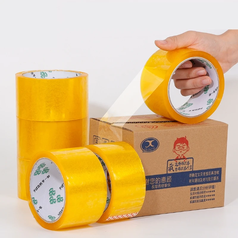 YX 50MM Transparent Tape High Viscosity Express Packaging Carton Sealing Tape Widened Strong Adhesive Tape