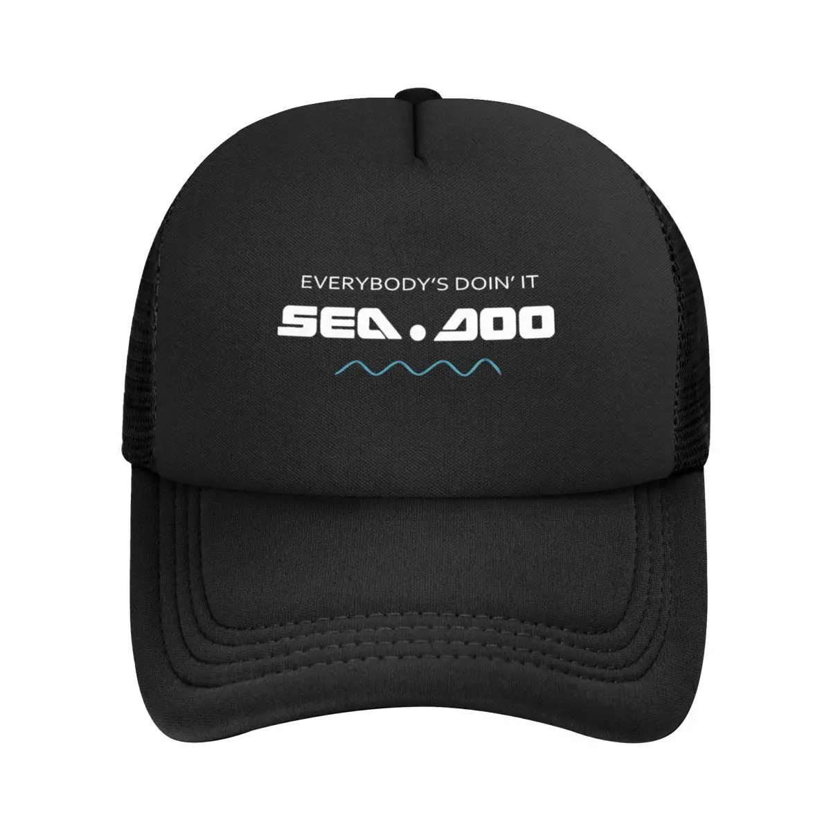 Big Wave Everybody'S Doin It Seadoo Mesh Baseball Cap Adult Outdoor Sun Hat Dad Hat Adjustable Polyester Trucker Cap Summer