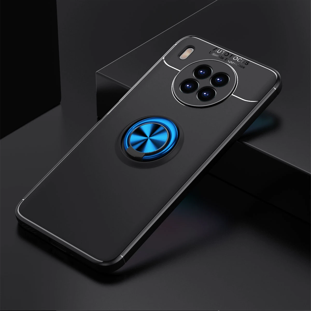 

Magnetic Ring Holder Soft Case for Huawei Honor 50 Lite Anti-Fingerprint Phone Bag Cover Fundas Capa