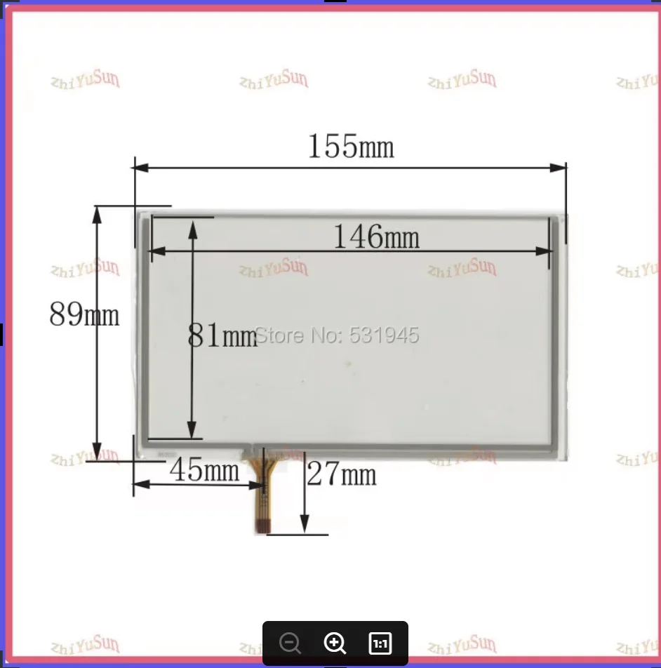 

ZhiYuSun 10 шт./лот 063020 Новые 6,4-дюймовые сенсорные экраны 155 мм * 89 мм для GPS 155*89 Бесплатная доставка, бывшая в употреблении clarion GPS CAR