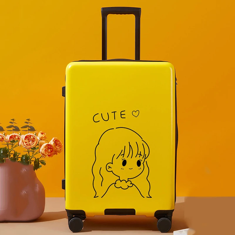 Luggage trolley case Female cute 24 "student travel suitcase male 20 children fashion Internet celebrity