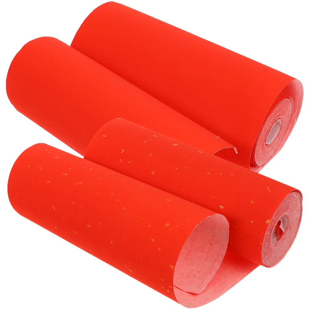 

2pcs Red Paper Rice Couplet Xuan Spring Festival Calligraphy Smooth Writing Supplies Holiday Scene Craft Material