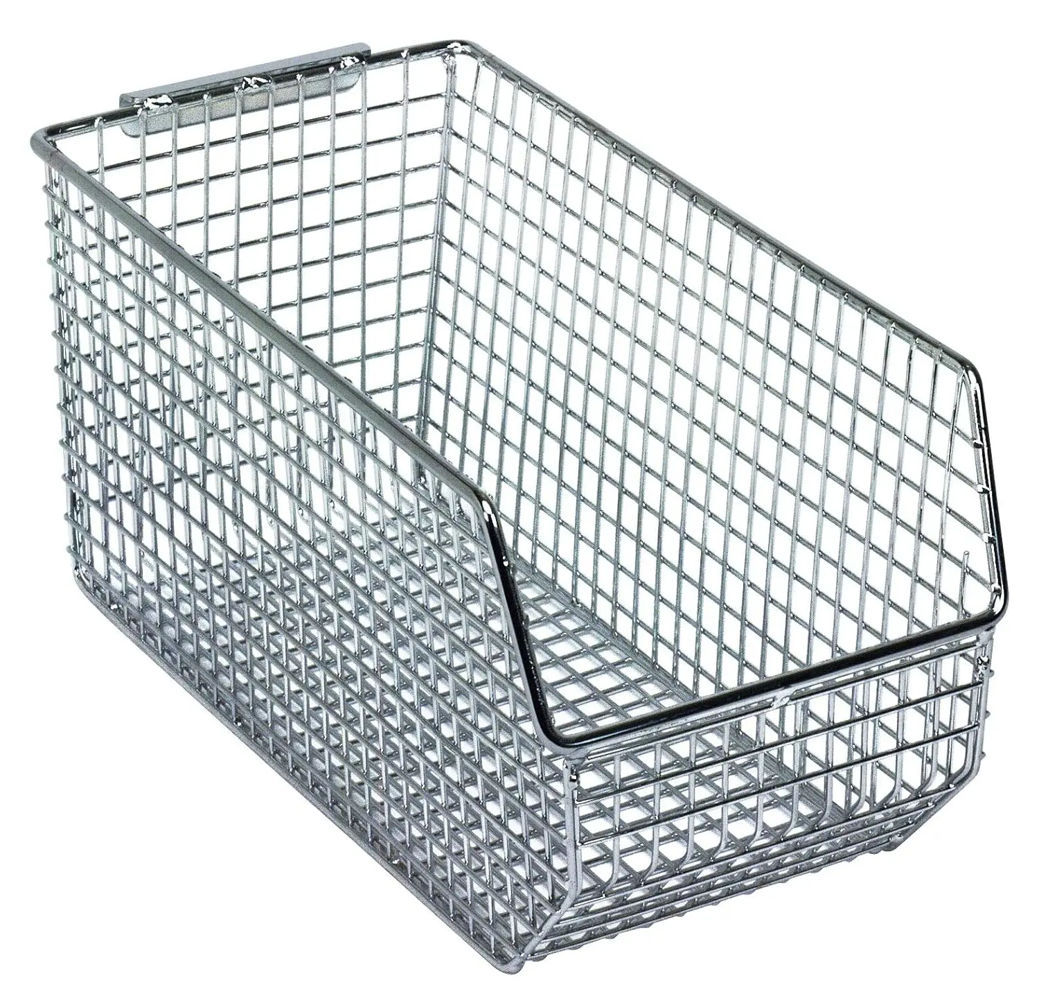 

Quantum Storage Qmb530C 10-Pack Wire Mesh Stack And Hang Bins, 10-3/4"" X 5-1/2"" X 5"", Chrome