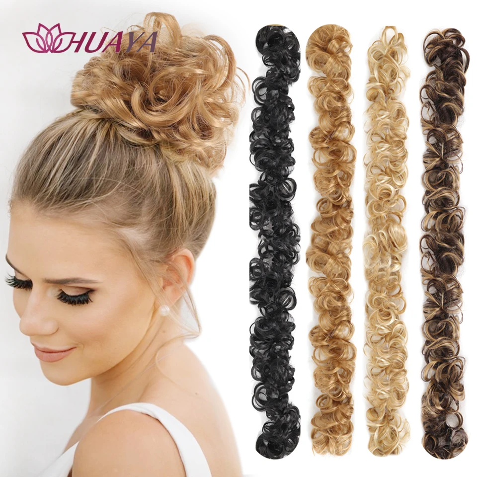 

Синтетический беспорядочный пучок, вьющиеся волнистые эластичные волосы, наращивание пучка для женщин, прическа, хвостик, шиньоны