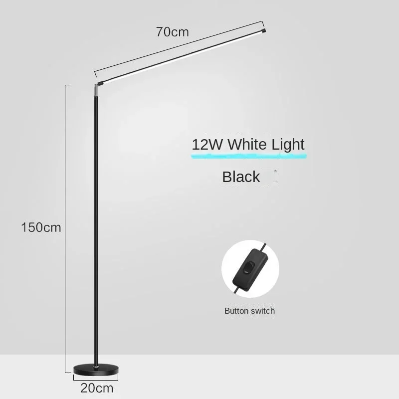 NONE 2025, Minimalismus, LED-Stehlampe, superhelle Leselampe, Wohnzimmer, Schlafzimmer, Nachttisch, vertikale Lampe, Bodenklavier, Beleuchtungskörper 4
