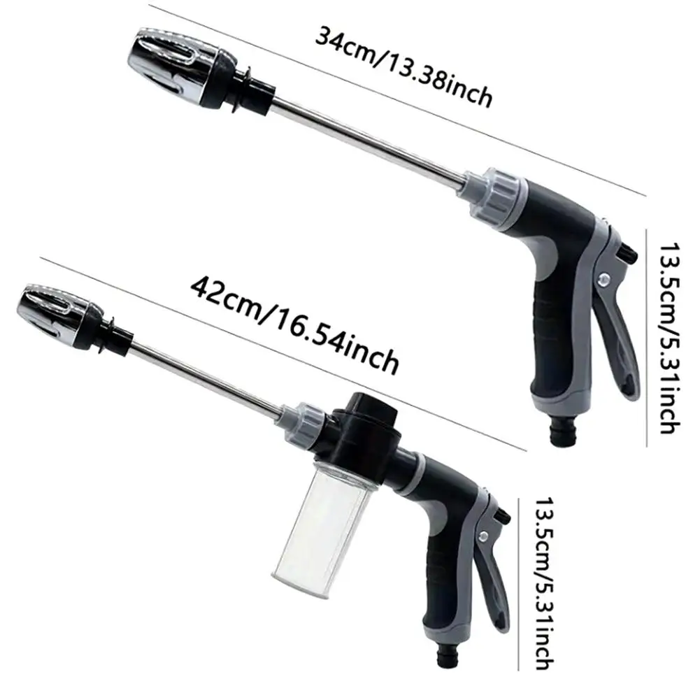 Upgrade High-Pressure Water Gun Adjustable Metal Cleaning Car Wash Machine Home Garden Watering Hose Nozzle Washing Tools view 6
