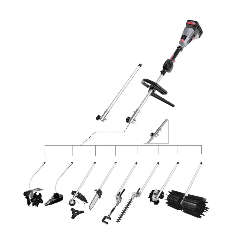 8 In 1 Cordless Battery Powered Multi-Function Machines Lithium Brush Cutter Brushless Brush Cutter