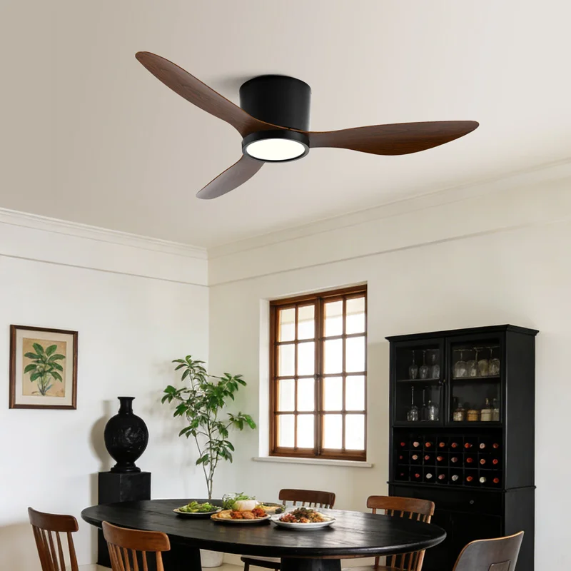 

42/52inch Ultra-Thin DC Ceiling Fan with Remote - 6-Speed Silent, 3 ABS Blades, Ideal for Low Ceilings & Minim Spaces Energy